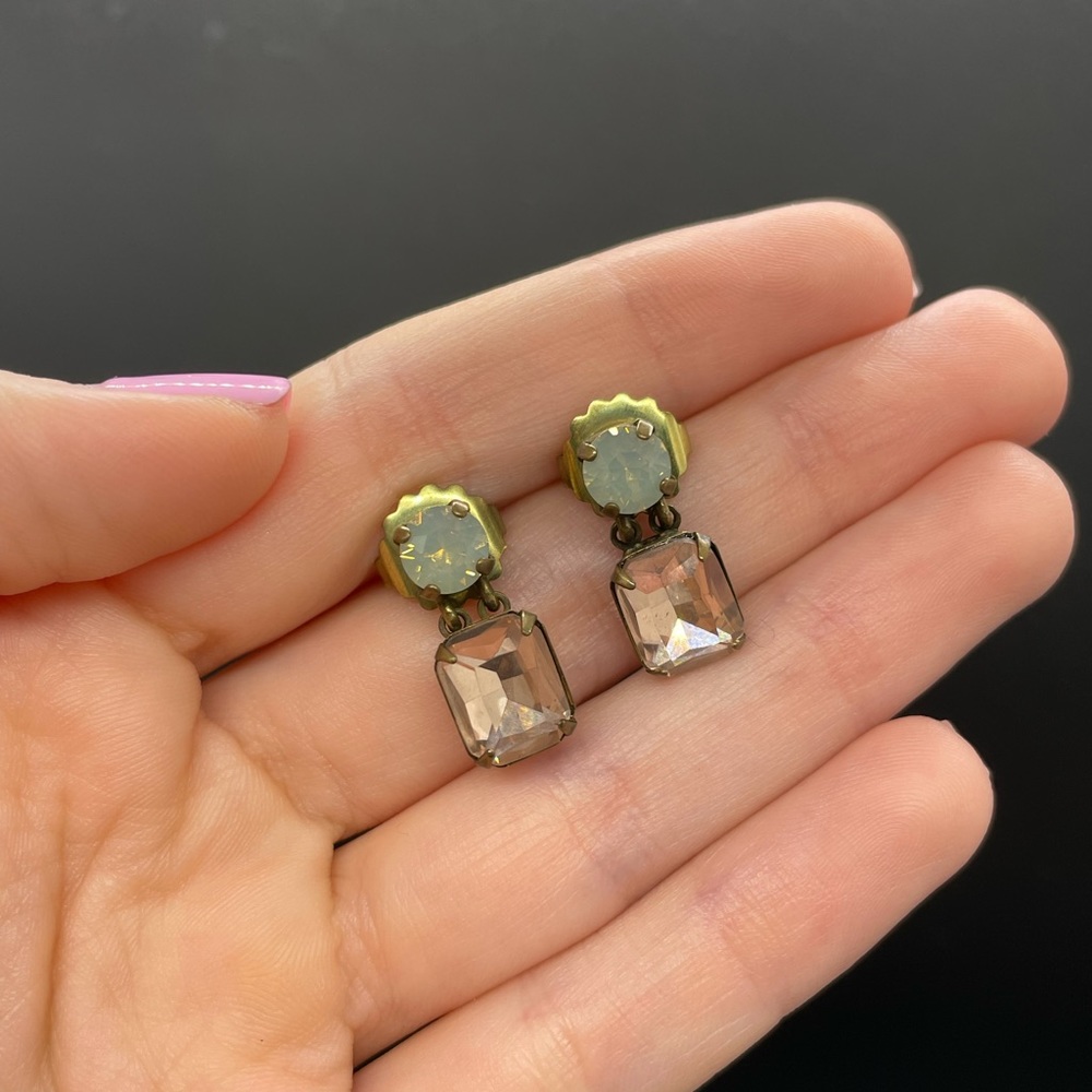 Gold with light pink and white stones